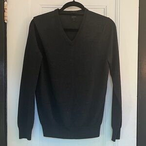 J Crew Merino Charcoal Black Sweater